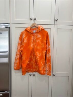 Tna orange tie dye zip up